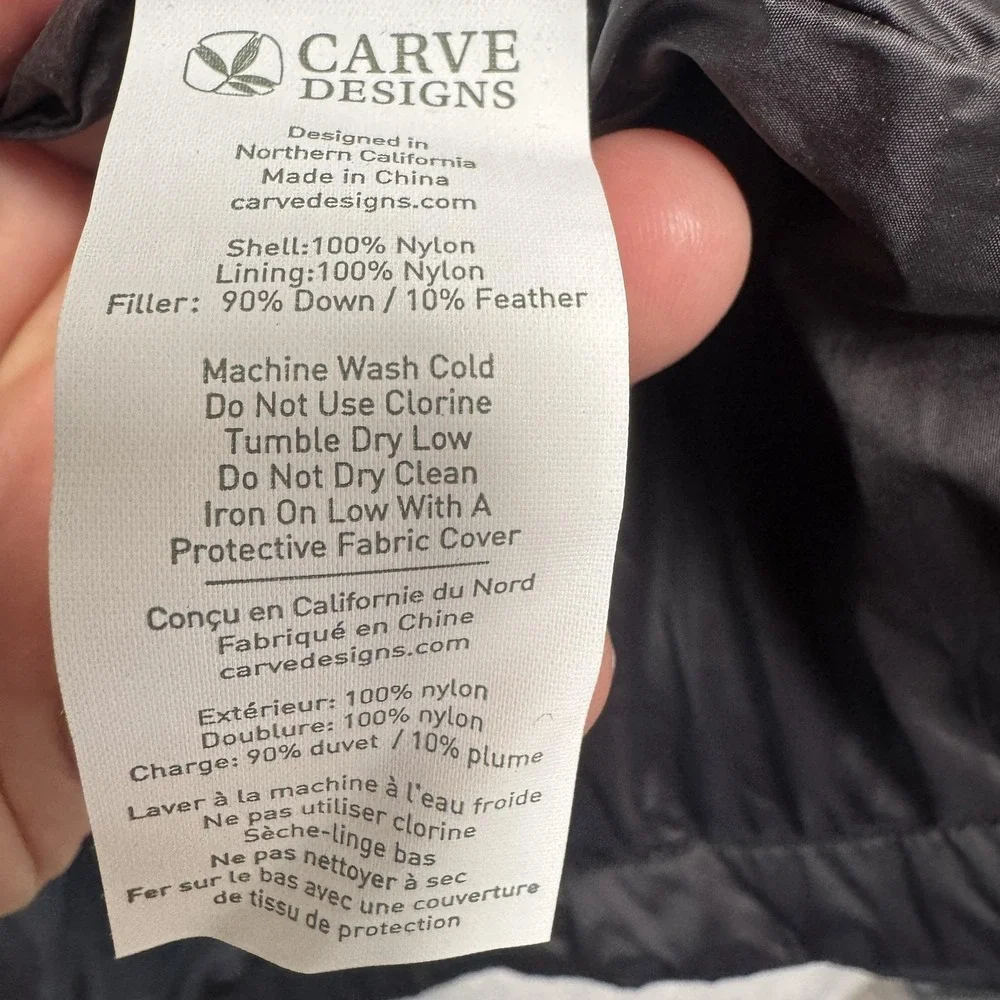 Carve Designs Minxy Jacket Womens Large Black Down Puffer Coat Quilted Winter - Picture 11 of 15